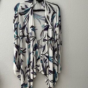 Layne Bryant Flora waterfall front Kimono  style open Cardigan  
Sz 14/16